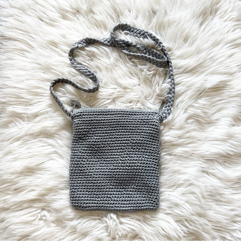 The Sak Gray Crochet Crossbody Bag - Picture 2 of 6